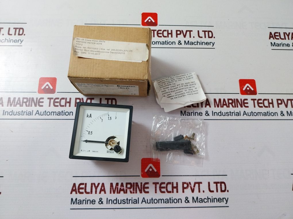 Crompton Instruments 243- 022G-lstc-c5 Analog Panel Ammeter 50Hz