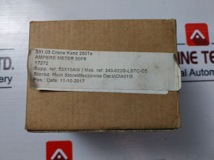 Crompton Instruments 243- 022G-lstc-c5 Analog Panel Ammeter 50Hz