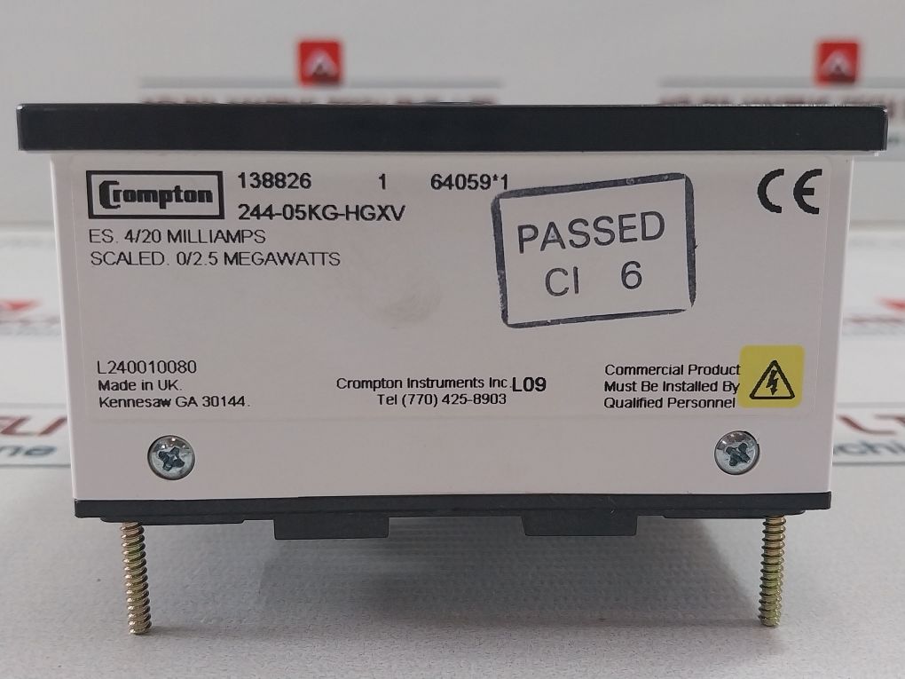 Crompton Instruments 244-05Kg-hgxv Panel Meter-mw L240010080
