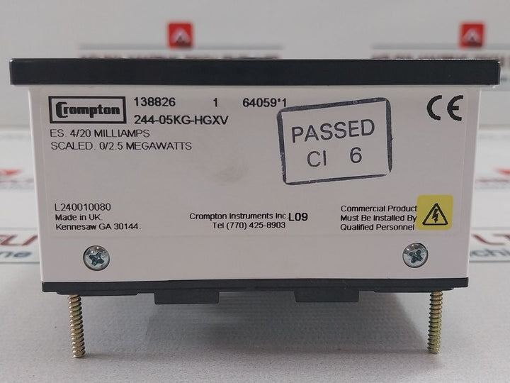 Crompton Instruments 244-05Kg-hgxv Panel Meter-mw L240010080