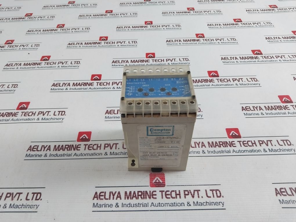 Crompton Instruments 253-pvmu Protector Voltage Trip Relay 5A 50/60Hz