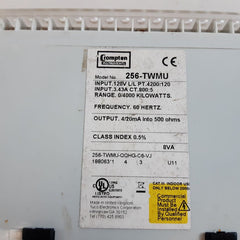 Crompton Instruments 256-twmu Transducer Module 0/4000 Kilowatts