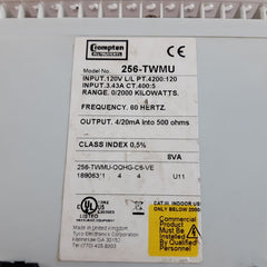 Crompton Paladin 256-twmu Transducer 0/2000 Kilowatts