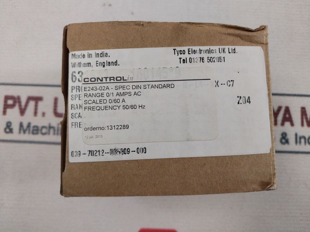 Crompton Instruments E243-02A-spec Din Standard Amphermeter