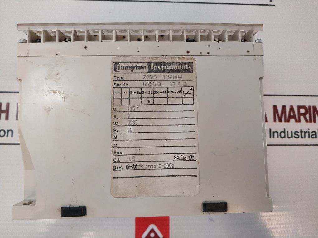 Crompton Instruments Paladin 256-twmw Unbalanced Load Watt Transducer 415V 5A