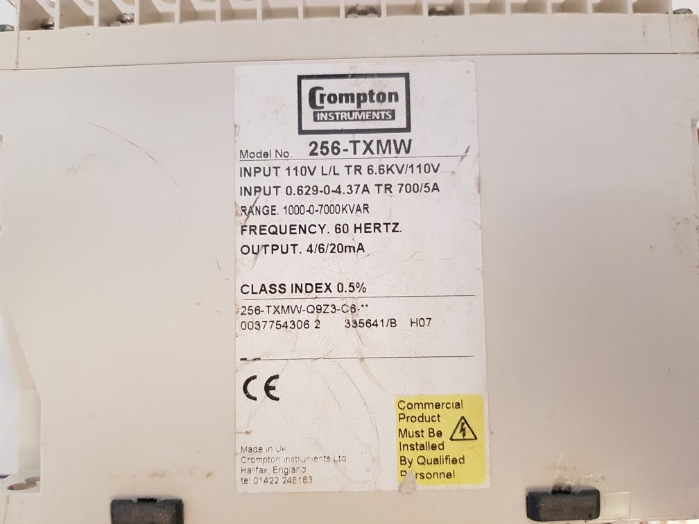 Crompton 256-txmw Transducer 110V 60Hz