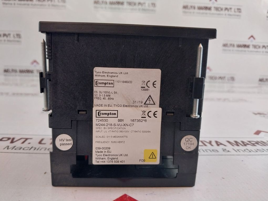 Crompton M244-218-s-vu-xn-c7 Megawatts Panel Meter 0/1.5