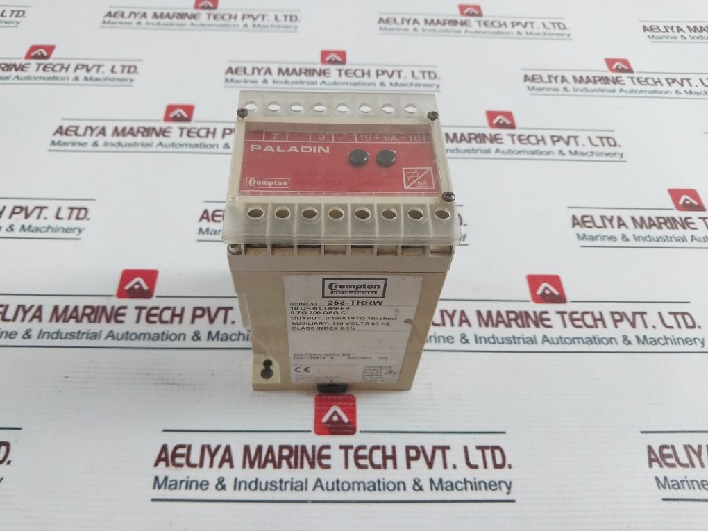 Crompton Paladin 253-trrw Current Transducer 10 Ohm 120 Volts 60Hz
