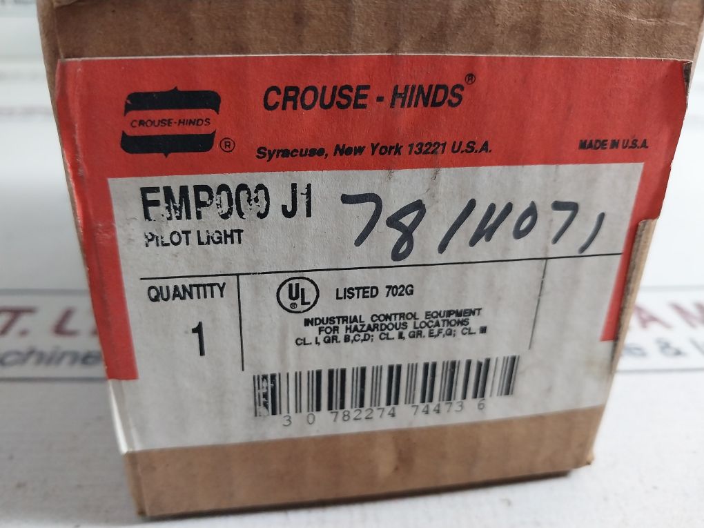 Crouse-hinds Emp009 J1 Pilot Light