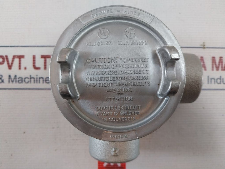 Crouse-hinds Gual 36 Conduit Outlet Box With Cover 0101639