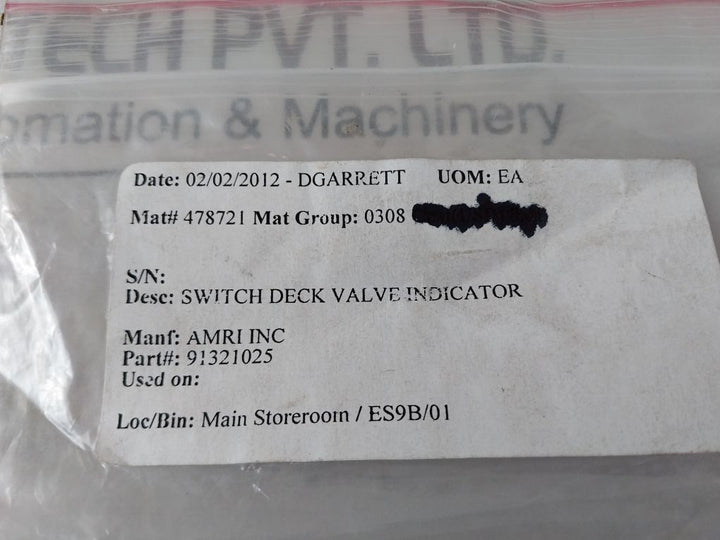 Crouzet 83 139 switch deck valve indicator 6a 250v