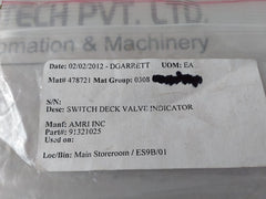Crouzet 83 139 switch deck valve indicator 6a 250v