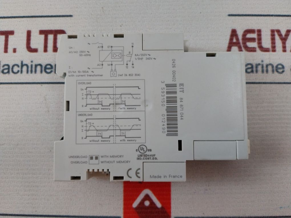 Crouzet 84 871 044 Current Control Relay 50-60 Hz