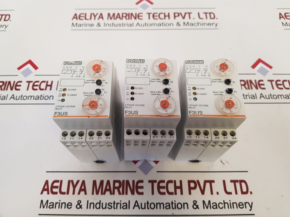 Crouzet 3 Phase Voltage Relay 84 873 201