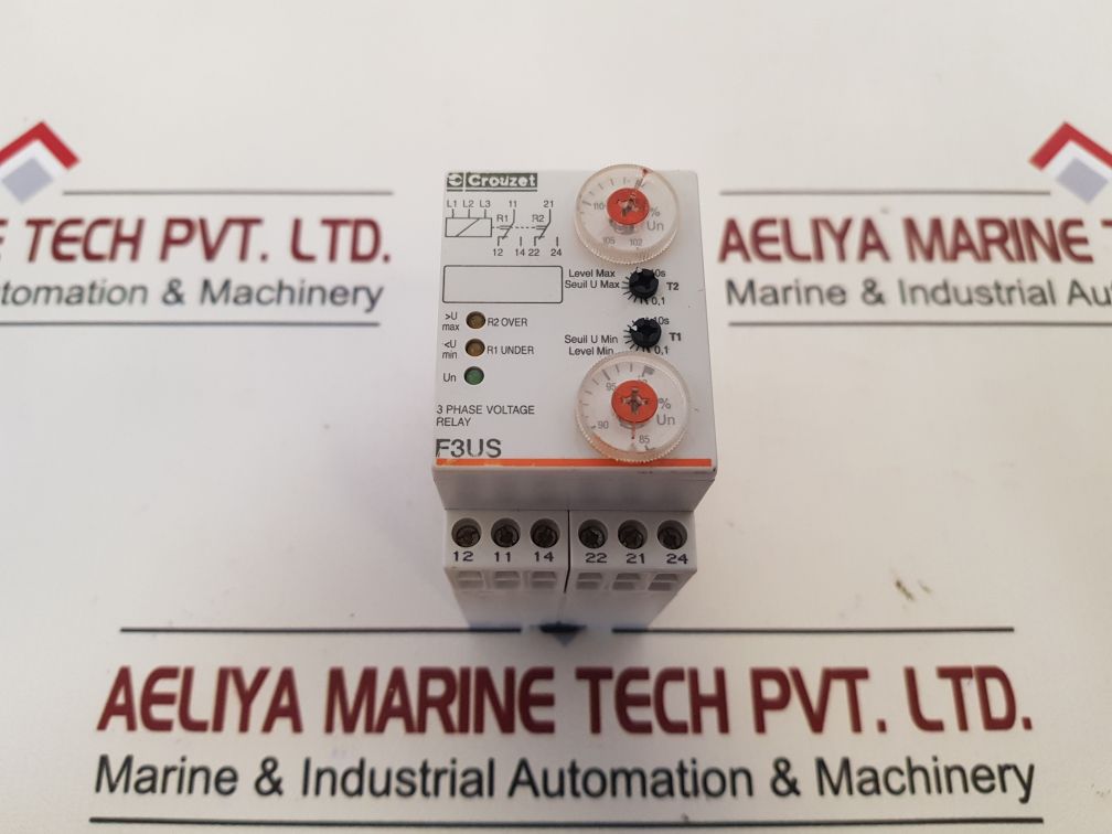 Crouzet 3 Phase Voltage Relay 84 873 201