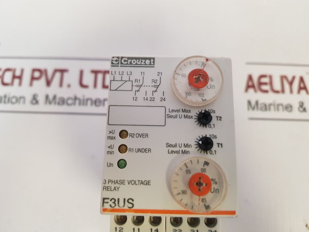 Crouzet F3Us 3 Phase Voltage Control Relay 84 873 201