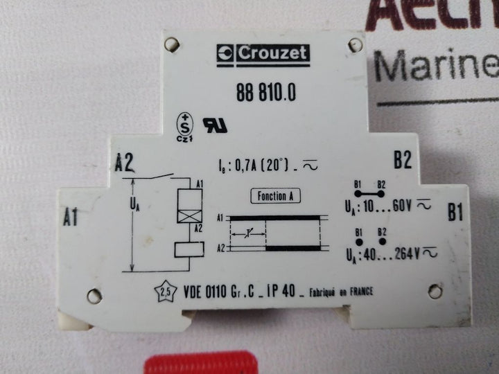 Crouzet Vde 0110 Timing Relay 88 810.0, Ip 40