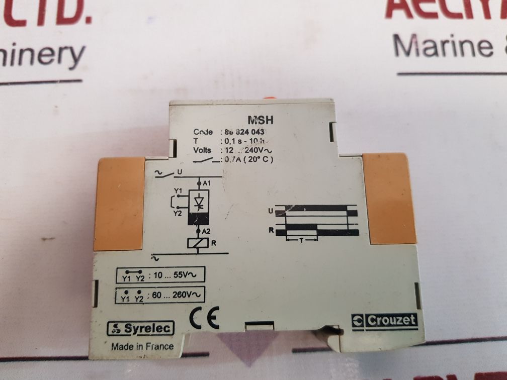 Crouzet Syrelec 88 824 043 Time Delay Relay