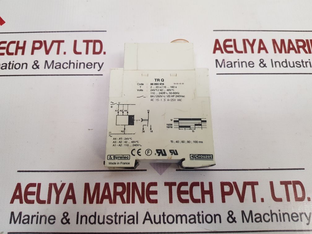 Crouzet Tr Q Time Delay Relay 88 893 916