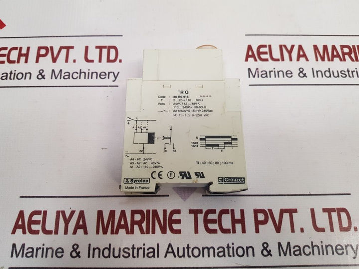 Crouzet Tr Q Time Delay Relay 88 893 916