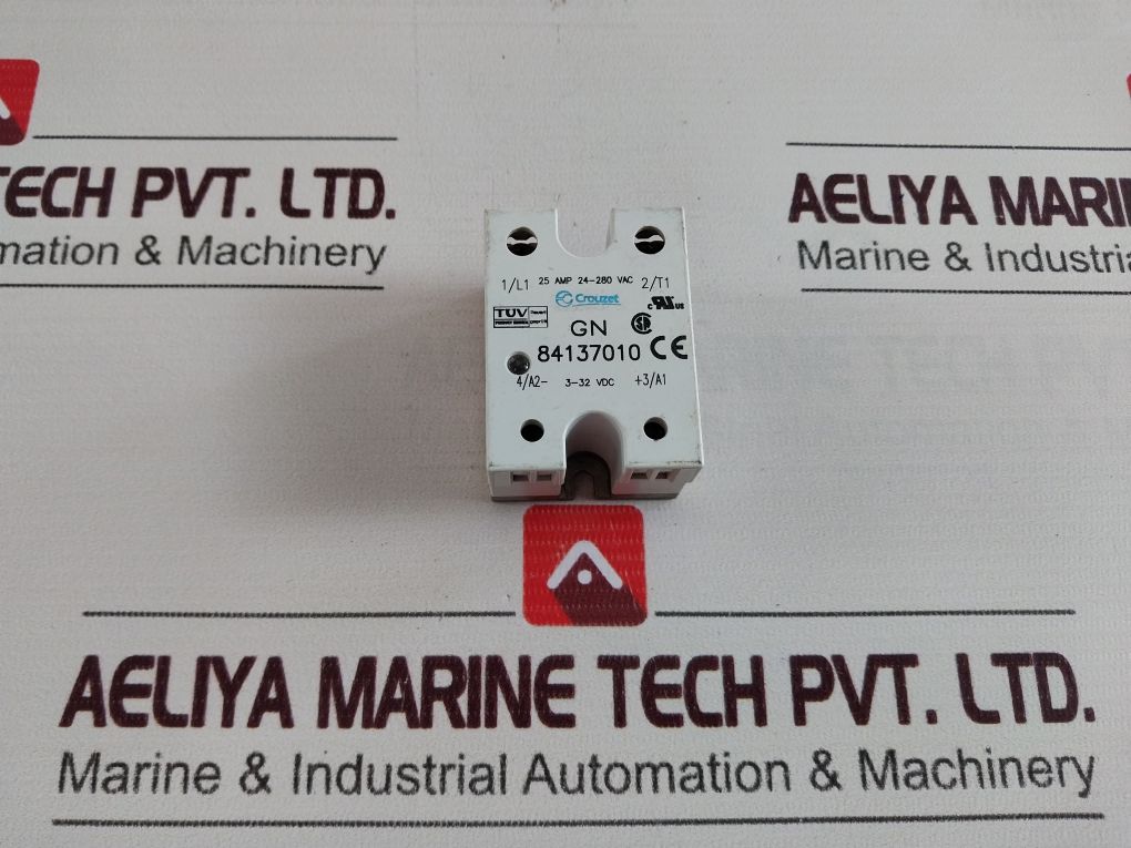 Crouzet Gn 84137010 Solid State Relay 25 Amp 24-280 Vac