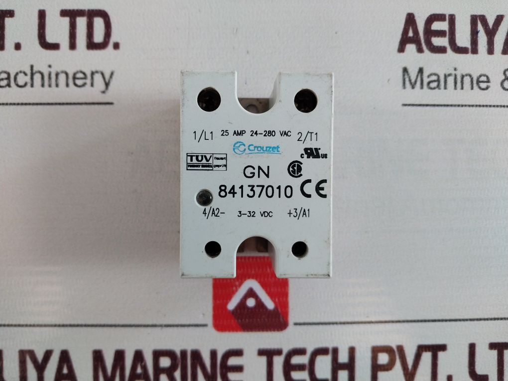 Crouzet Gn 84137010 Solid State Relay 25 Amp 24-280 Vac