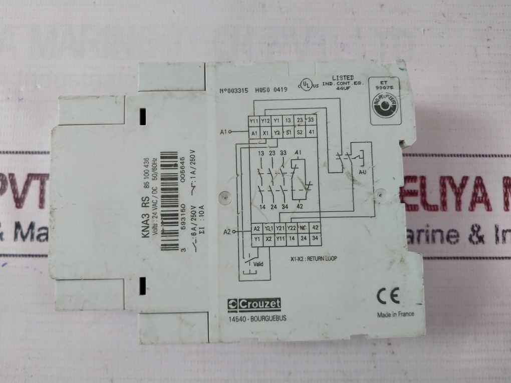Crouzet Kna3 Rs Control Relay
