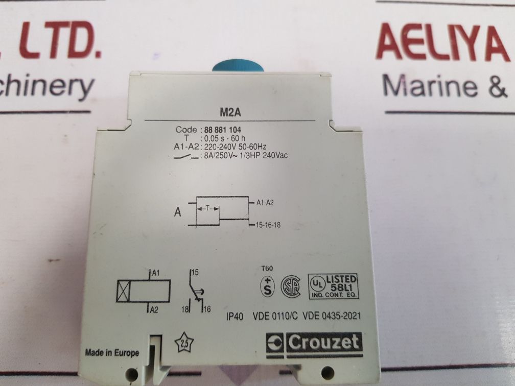 Crouzet M2A Time Delay Relay 88 881 104
