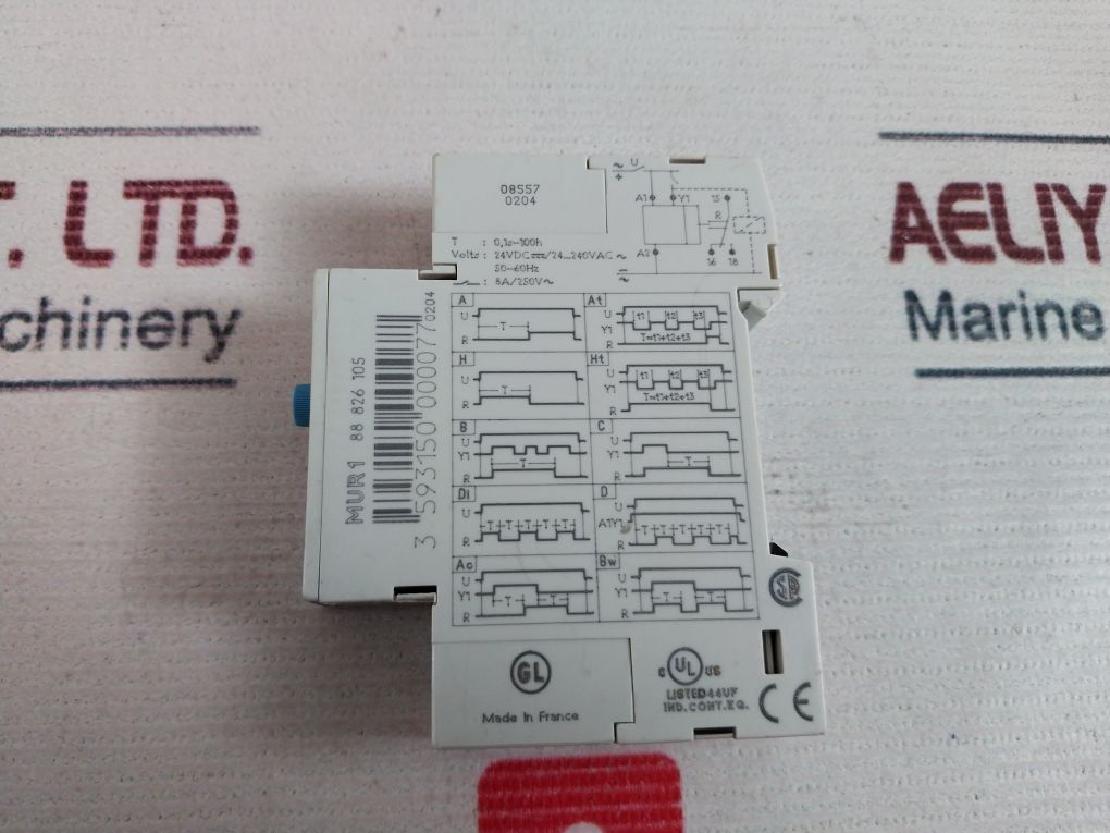 Crouzet Mur 1 Multi-function Time Relay 0,1S-100H
