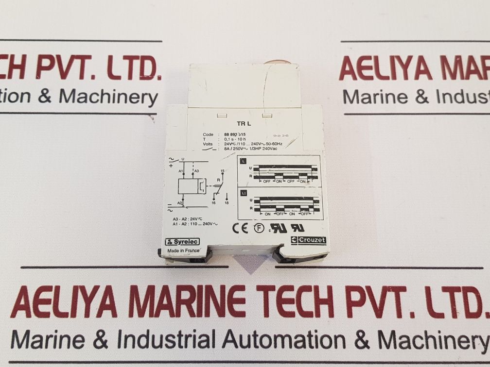 Crouzet Syrelec 88 893 515 Time Delay Relay