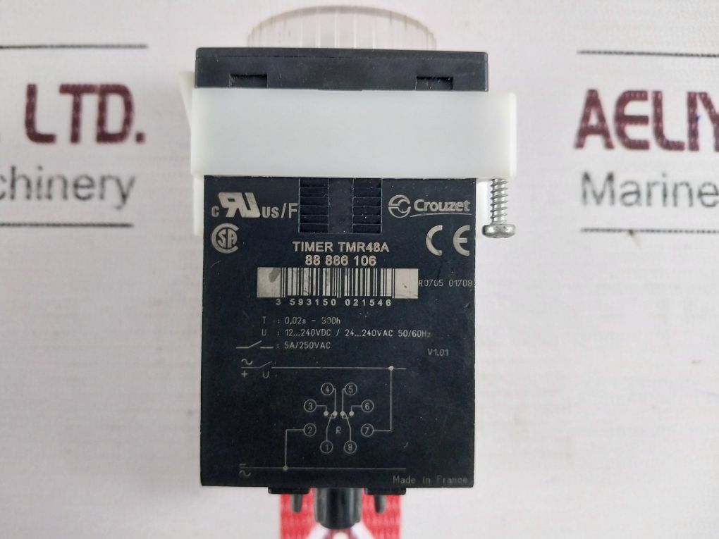 Crouzet Tmr48A 0.5-30 Sec Timing Relay Time Delay 5A/250Vac