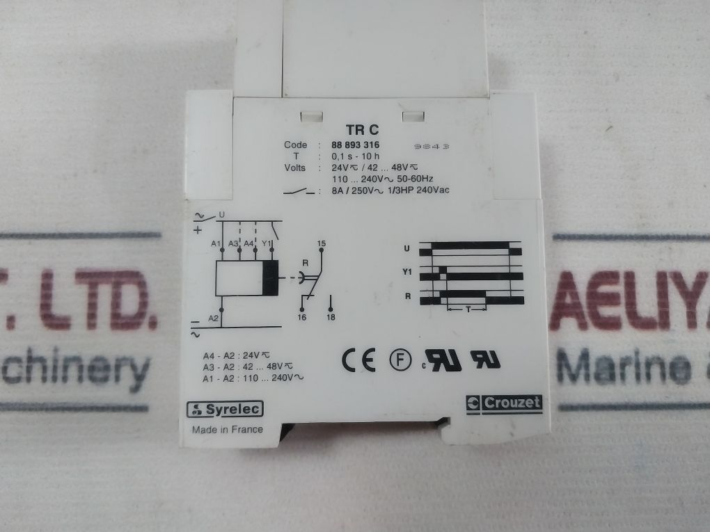 Crouzet Tr C 88 893 316 Time Relay Delay