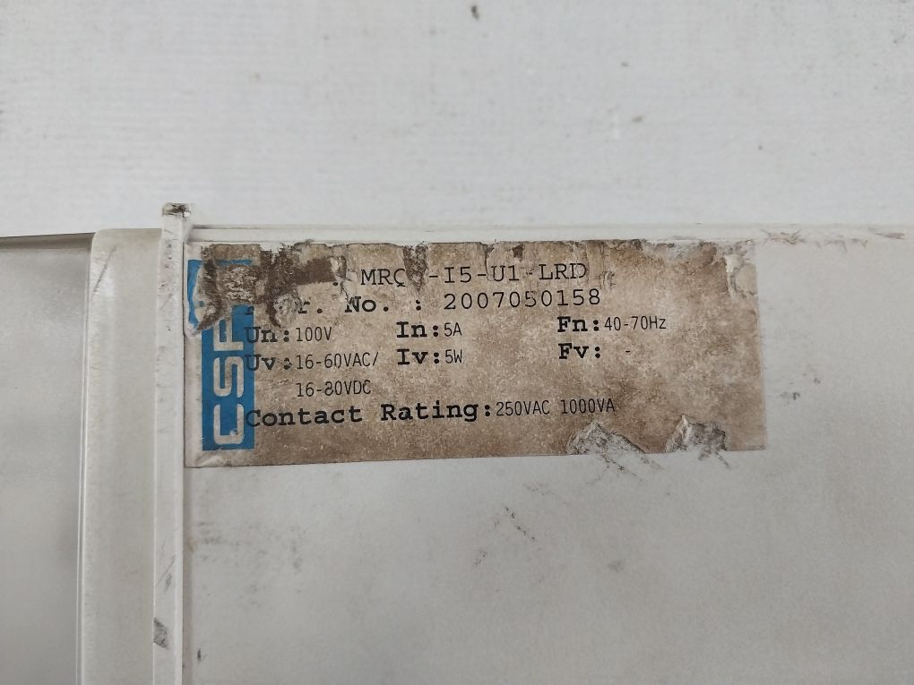 Cspc Mrq1-i5-u1-lrd Field Failure Relay