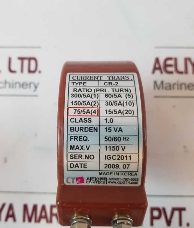 Ct-e Tech Cr-2 Current Transformer 75/5A (4)