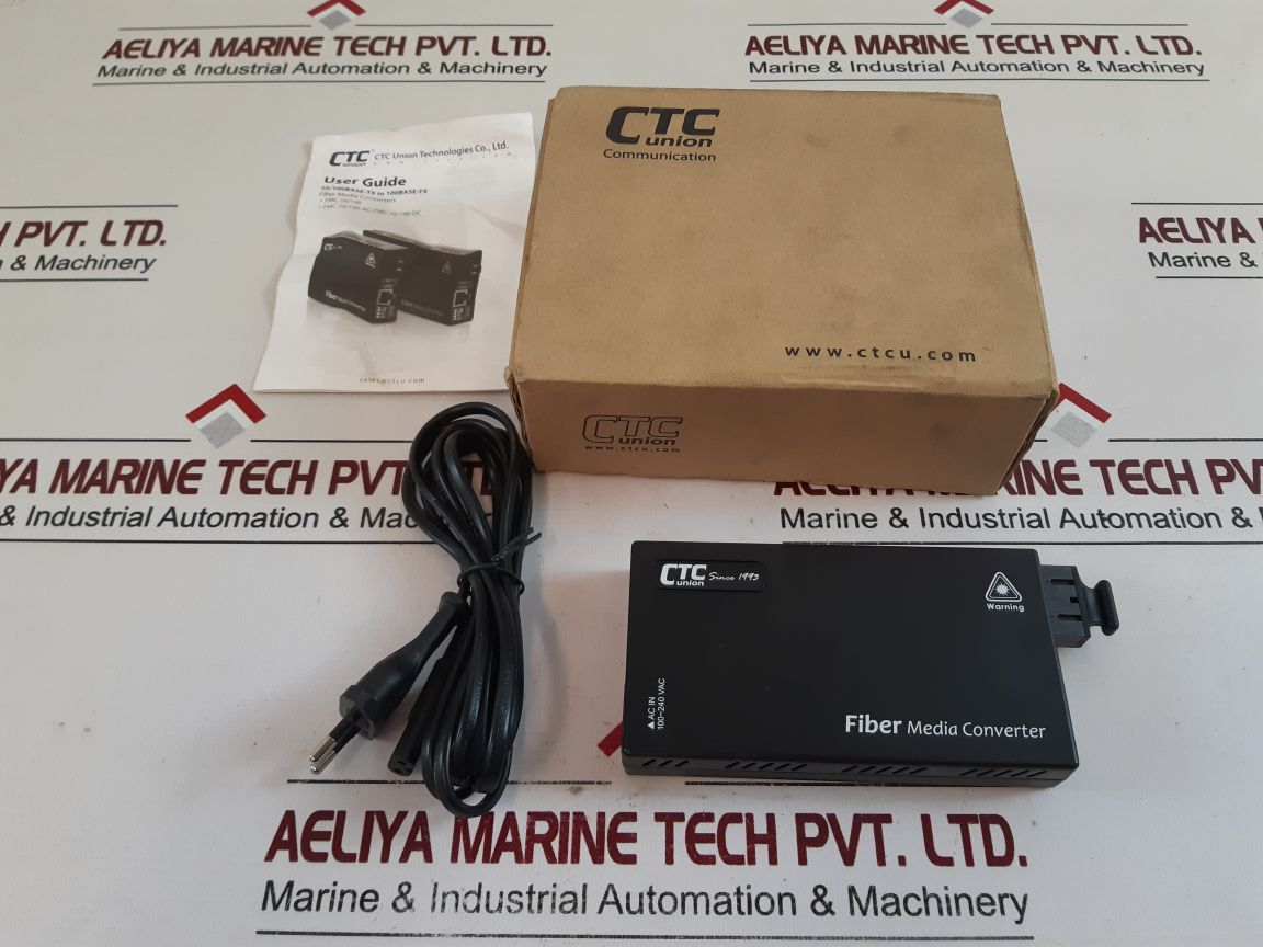 Ctc Union Fmc-10100-sc002Ac Fiber Media Converter
