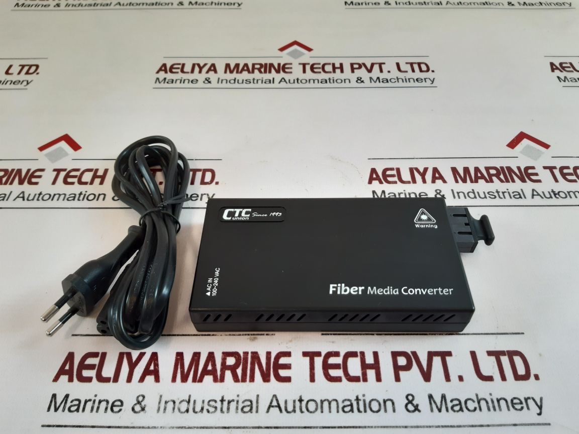 Ctc Union Fmc-10100-sc002Ac Fiber Media Converter
