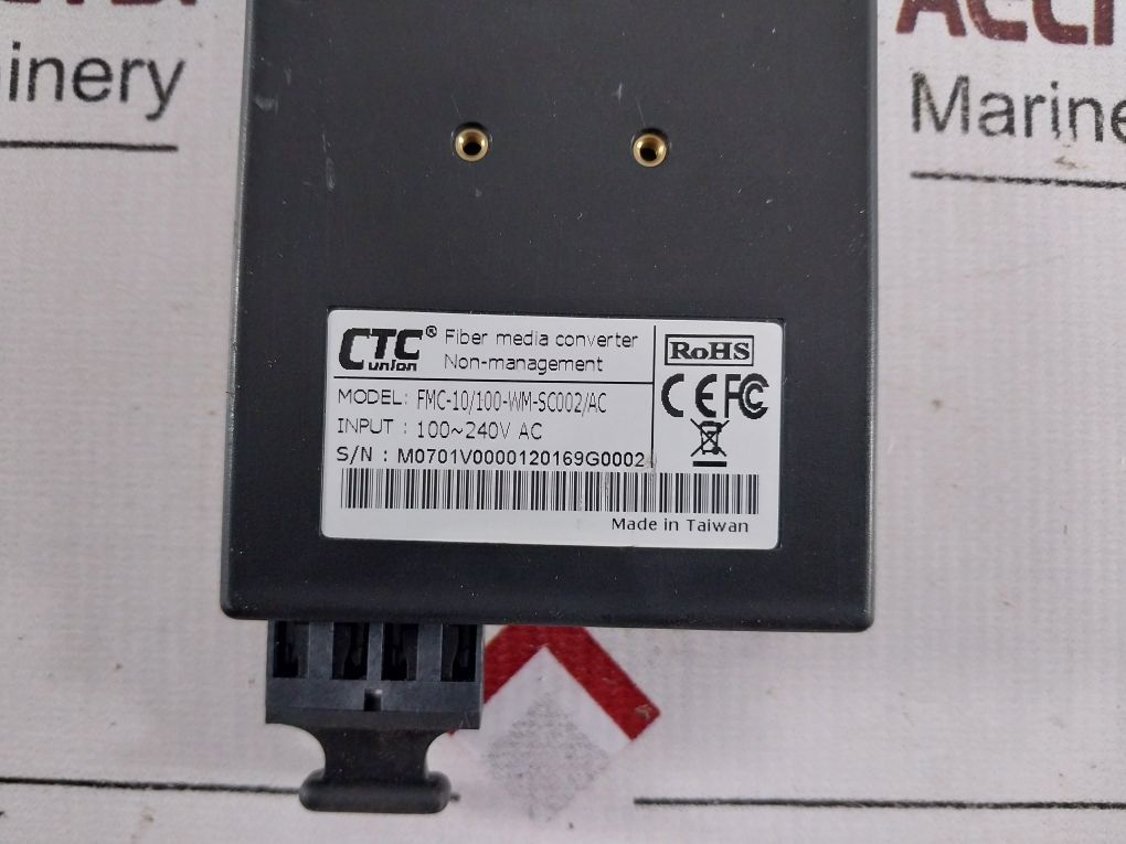 Ctc Union Fmc-10/100-wm-sc002/Ac Fiber Media Converter