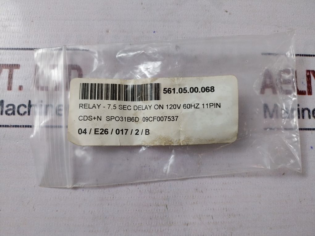 Cua-41-71049 09Cf007537 Time Delay On Operate 120V 50/60Hz