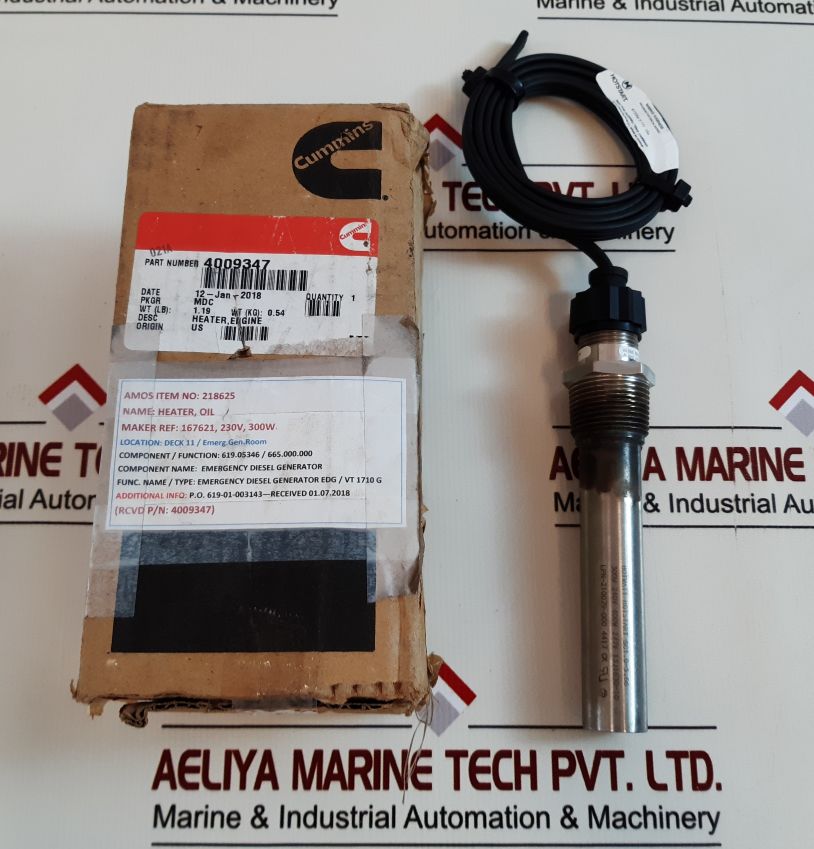 Cummins 4009347 Oil Heater Diesel Generator