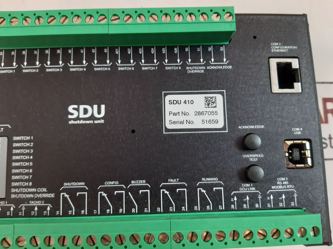 Cummins sdu 410 safety shutdown unit 2867055