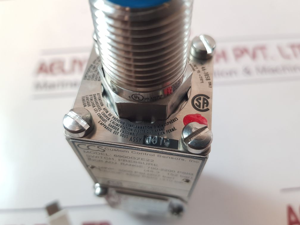 Custom Control Sensors 6900Gze22 Pressure Switch
