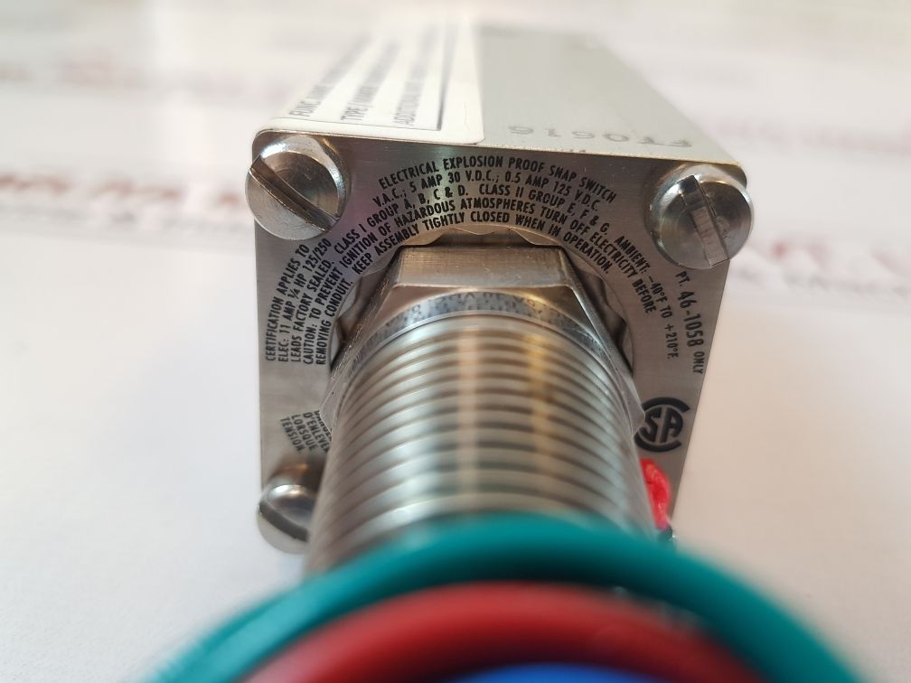 Custom Control Sensors 6900Gze22 Pressure Switch