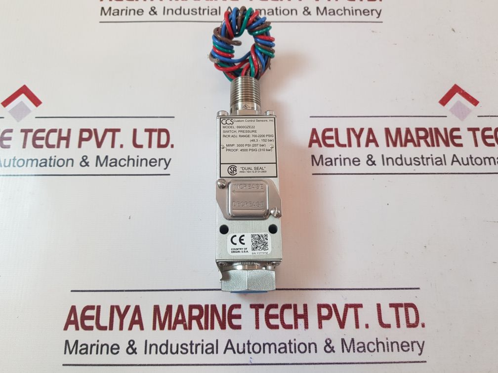 Custom Control Sensors 6900Gze22 Pressure Switch