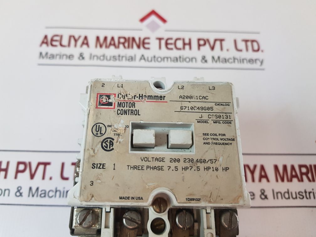 Cutler-hammer 6710C49G05 Motor Control Starter