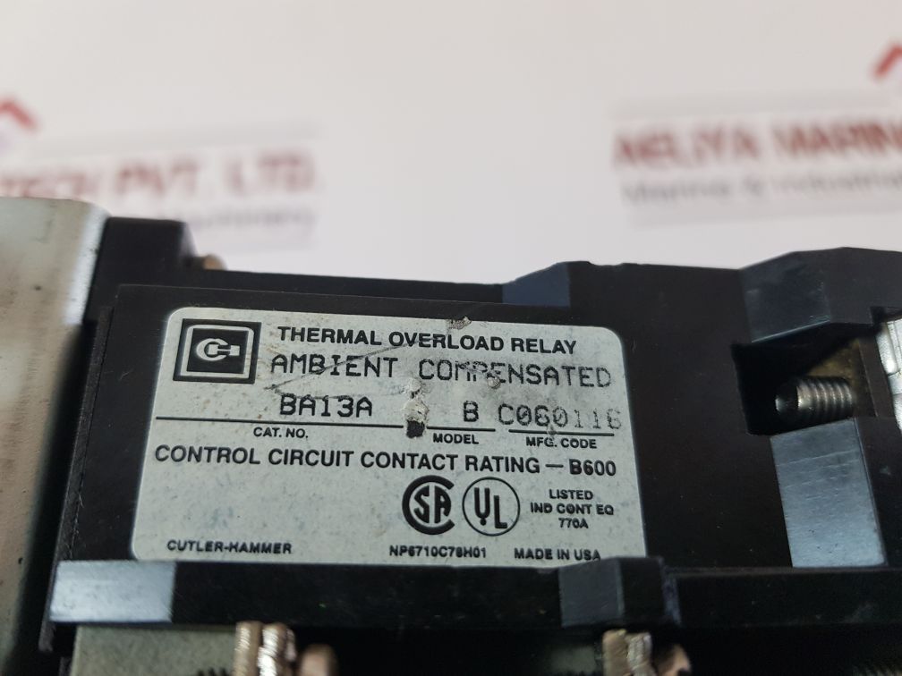 Cutler-hammer 6710C49G05 Motor Control Starter