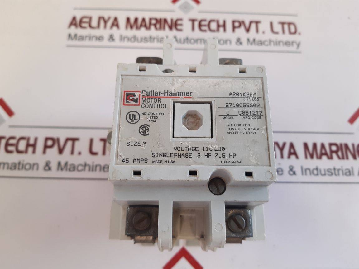 Cutler-hammer 6710C55G02 Motor Control Contactor