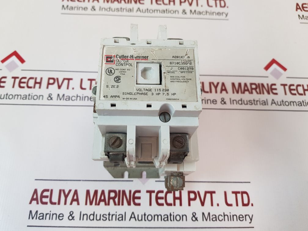 Cutler-hammer 6710C55G02 Motor Control Contactor