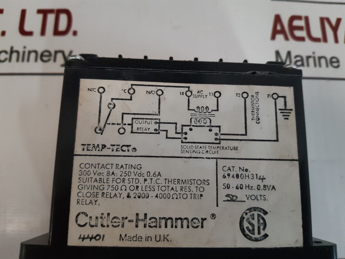 Cutler-hammer 69400H314 Thermistor Control Unit