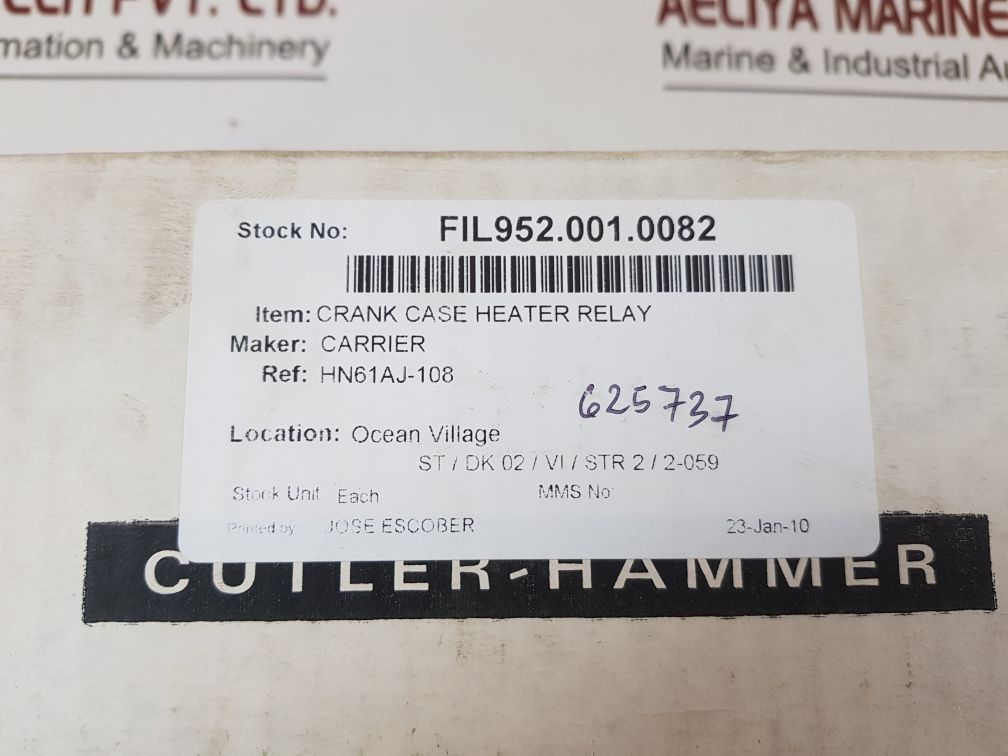 Cutler-hammer 9575H2526A Power Duty Relay Hn61Aj108