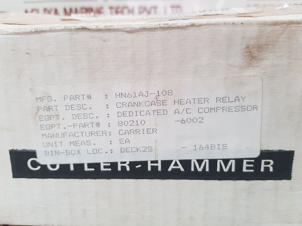 Cutler-hammer 9575H2526A Power Duty Relay Hn61Aj108